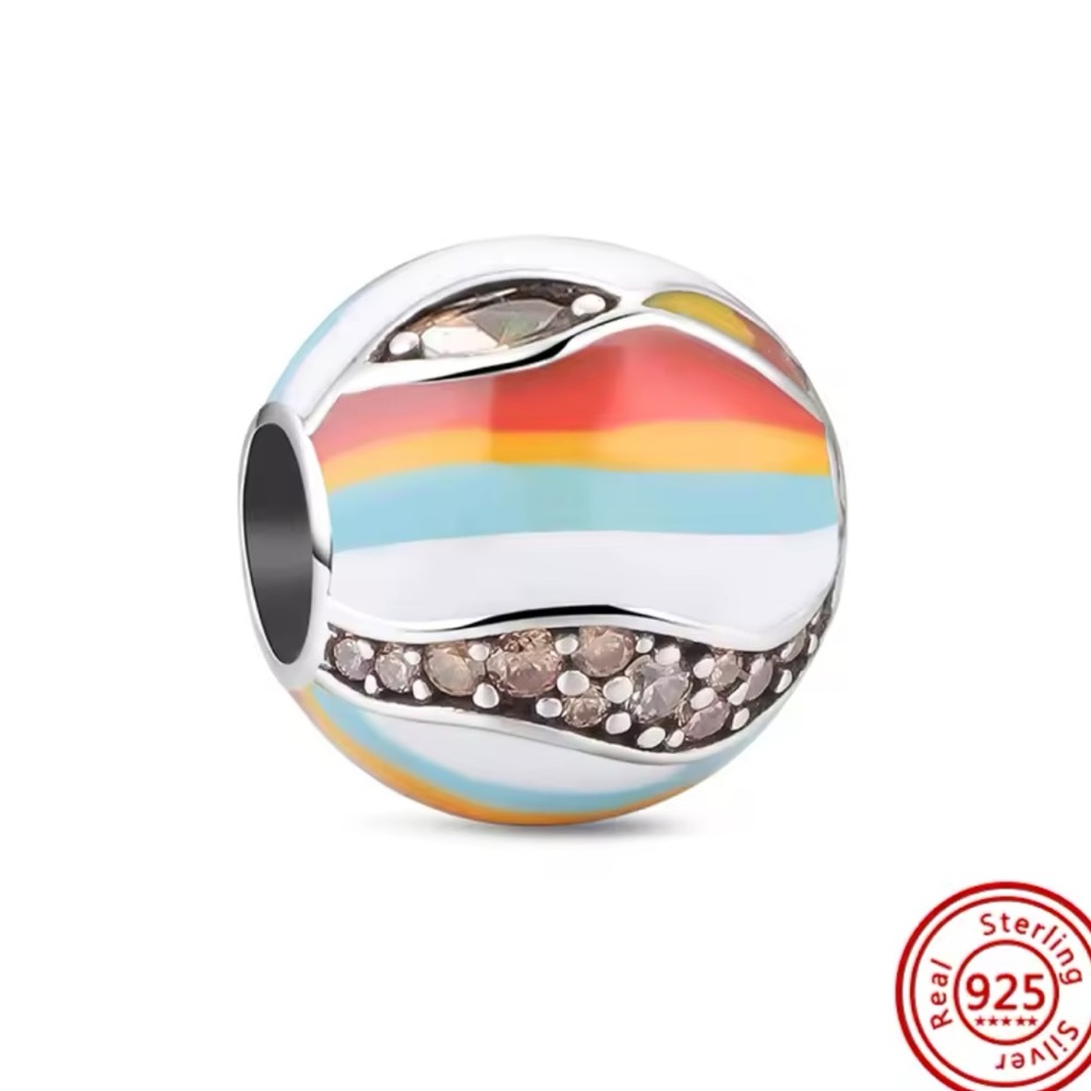 NWOT Planet Jupiter Sparkling Charm Sterling Silver 925